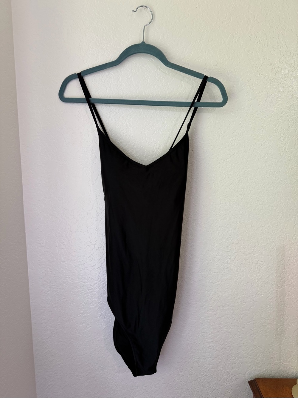 Aerie Strappy Full Coverage Black One Piece Swimsuit XL Long
